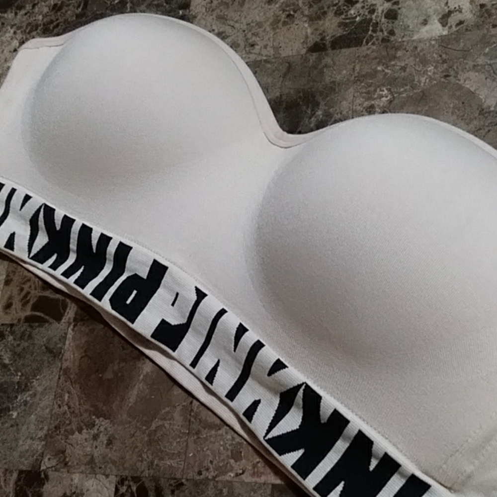 Pink Strapless Bra